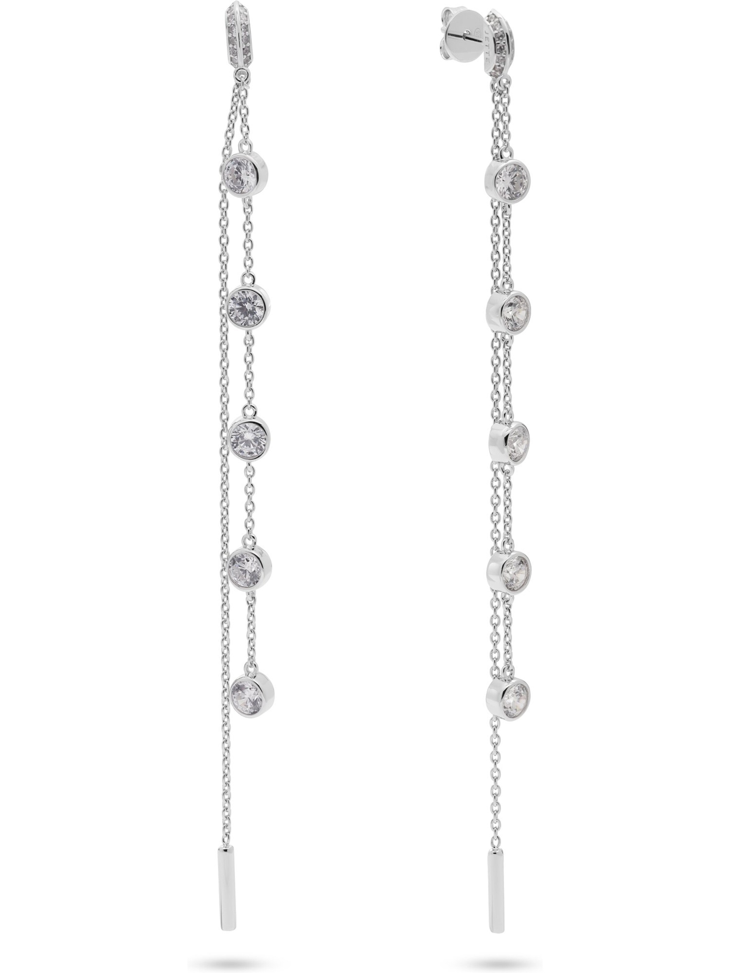 JETTE Earrings in Silver: front