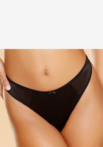 LASCANA Thong in Black: front