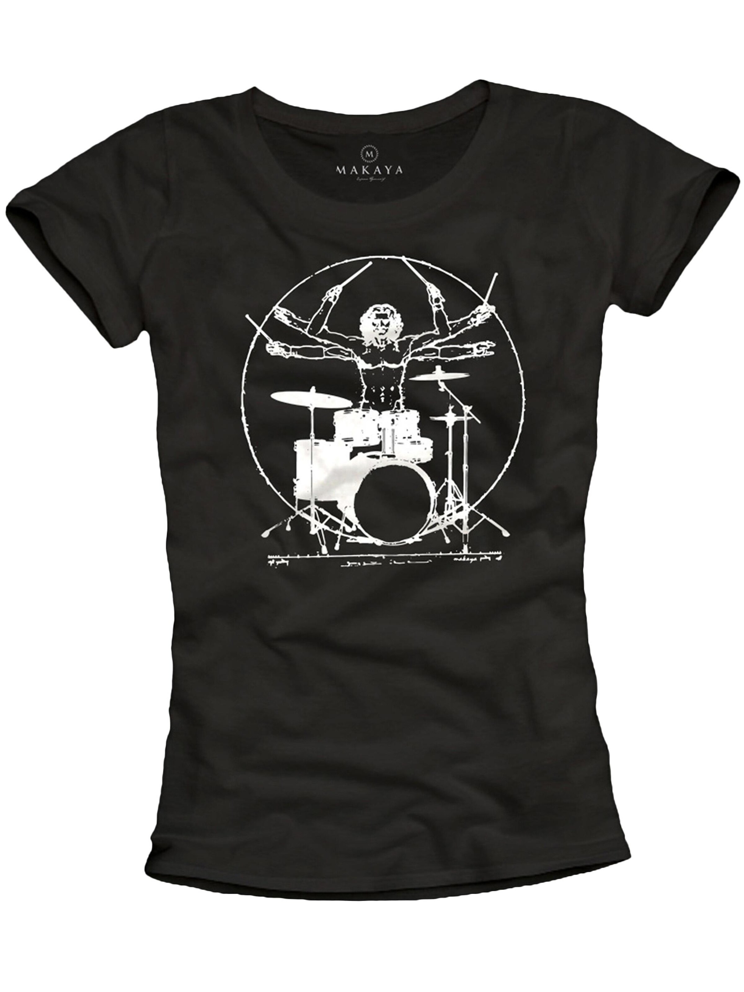 MAKAYA Shirt 'Drummer' in S in Black, Item view