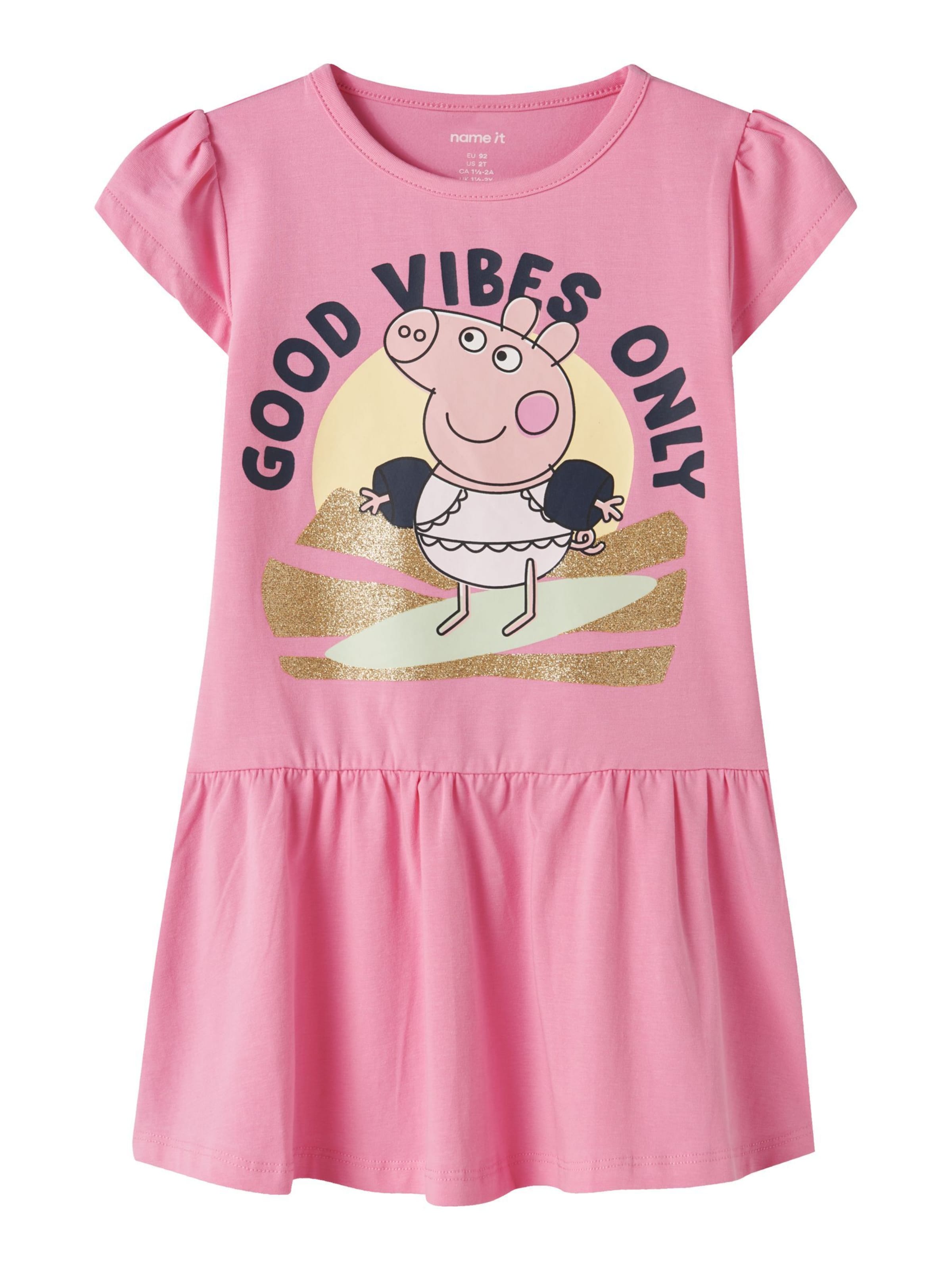 NAME IT Jurk 'Peppa Wutz' in Roze: voorkant
