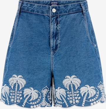 Regular Jeans 'PILAR' de la GUESS pe albastru: față