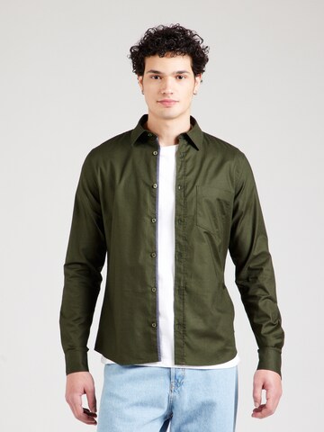 Slim fit Camicia di s.Oliver in verde: frontale