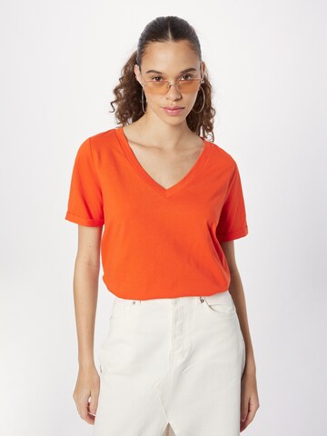 PIECES Shirt 'RIA' in Oranje: voorkant