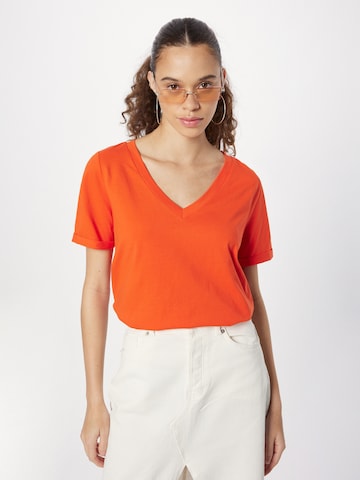 PIECES Shirt 'RIA' in Orange: front