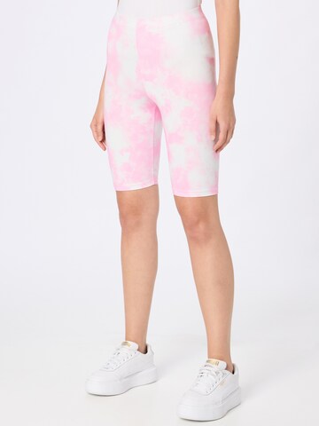 PIECES Skinny Leggings 'Hugo' in Pink: front