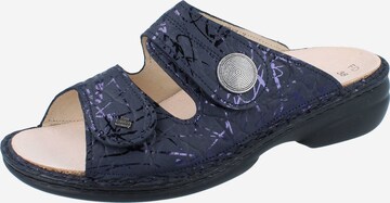 Finn Comfort Mules in Blue: front