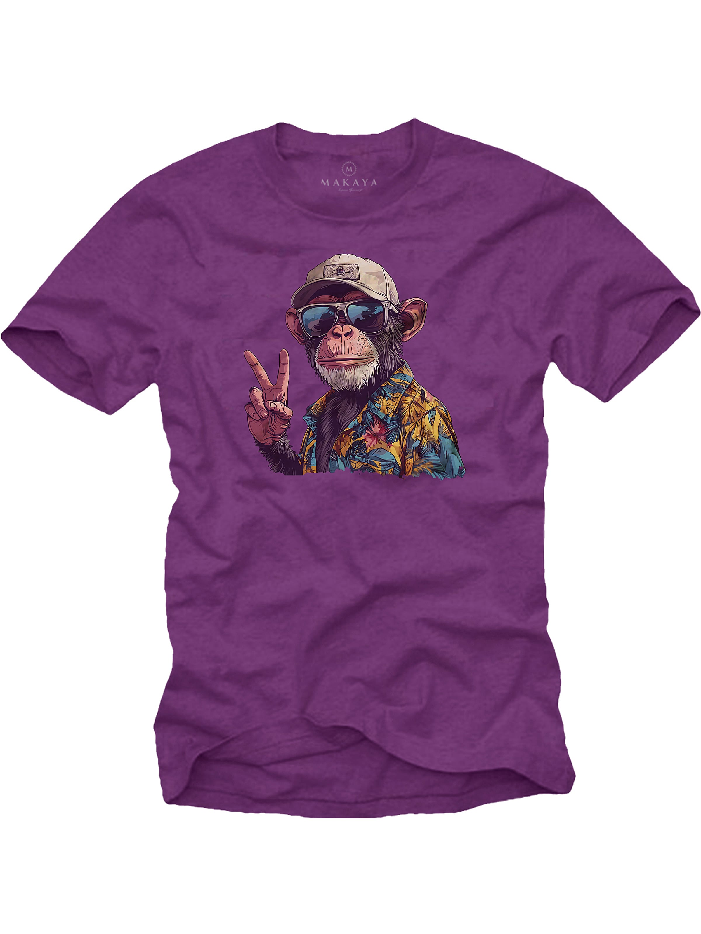 MAKAYA Shirt in Purple: front
