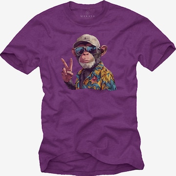 MAKAYA Shirt in Purple: front