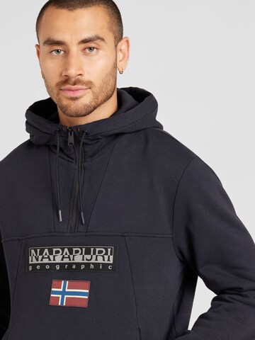 NAPAPIJRI Sweatshirt 'BURGEE HZH 2.0' in Schwarz