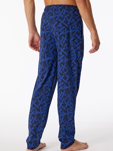 SCHIESSER Regular Sportbroek ' Mix & Relax ' in Blauw