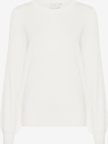 Kaffe Pullover 'Nanna' i hvid: forside