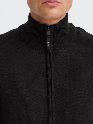 !Solid Gebreid vest ' SDBABAL ' in Zwart