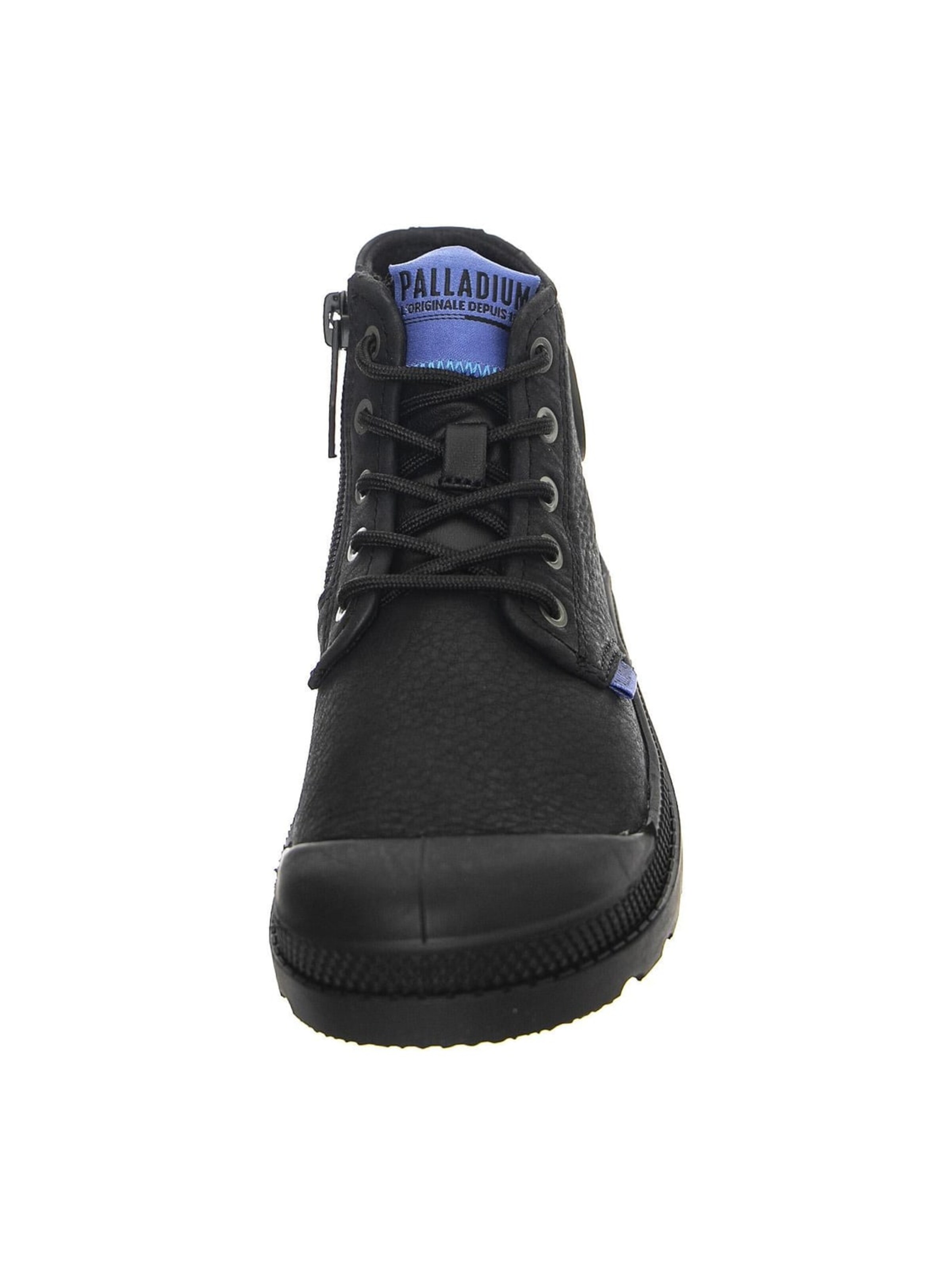 Palladium Støvler 'Youth Pampa Supply Lth Black / Black Lace-Up Shoes' i sort