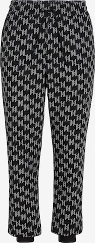 Karl Lagerfeld Regular Trousers in Black: front