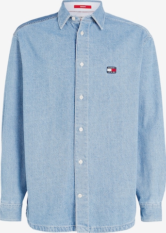 Tommy Jeans Comfort fit Button Up Shirt in Blue: front