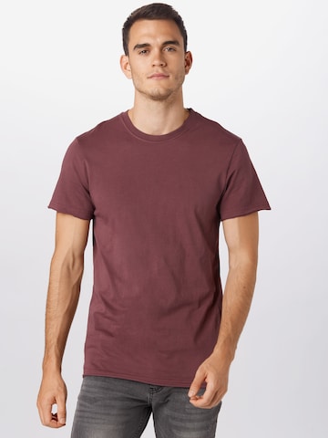 Urban Classics Regular fit Shirt in Red: front