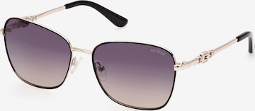 Lunettes de soleil GUESS en or : devant