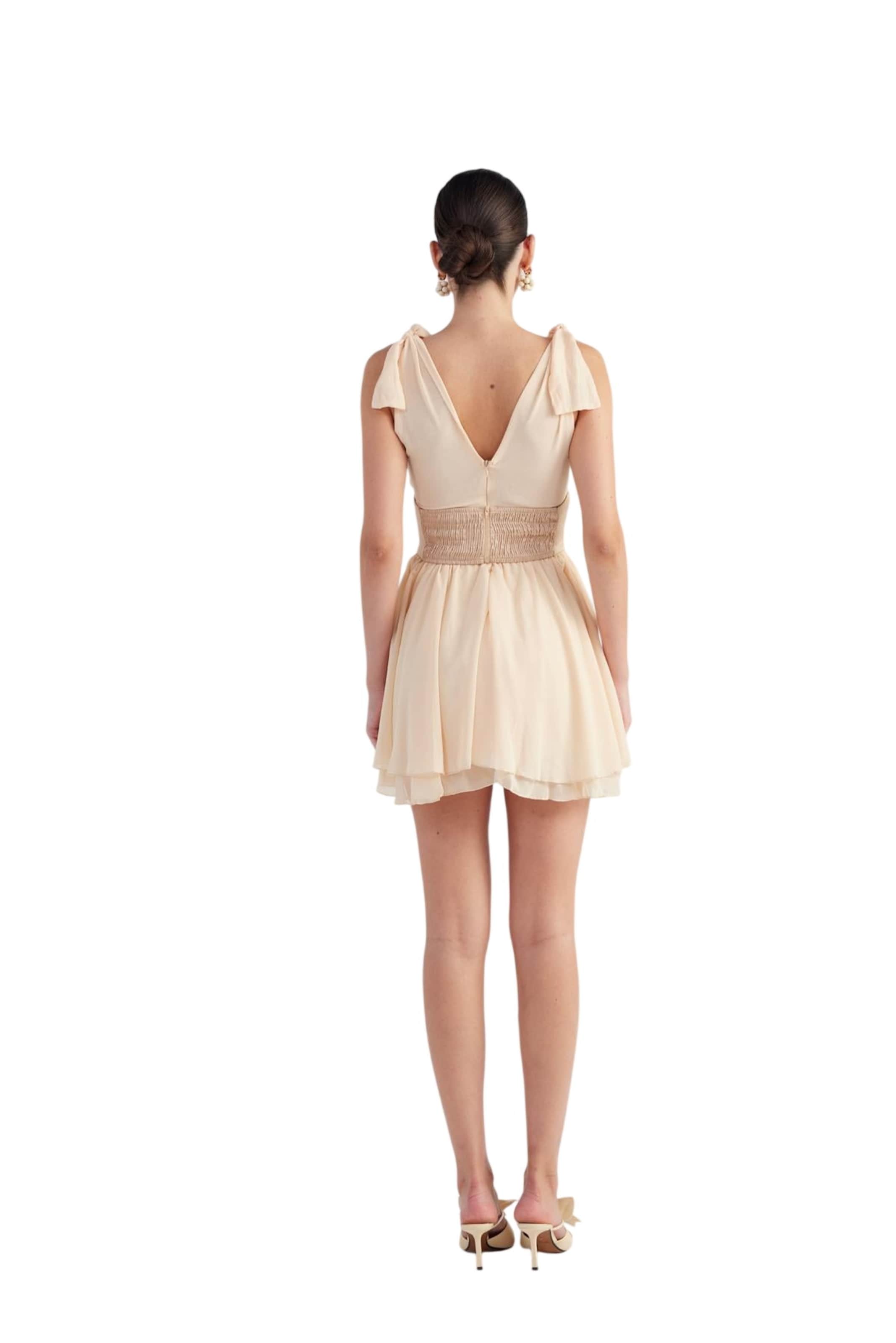 HOLLY LOLLY Sommerkleid in Beige