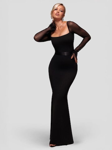 GODDIVA Kleid in Schwarz: Vorderseite