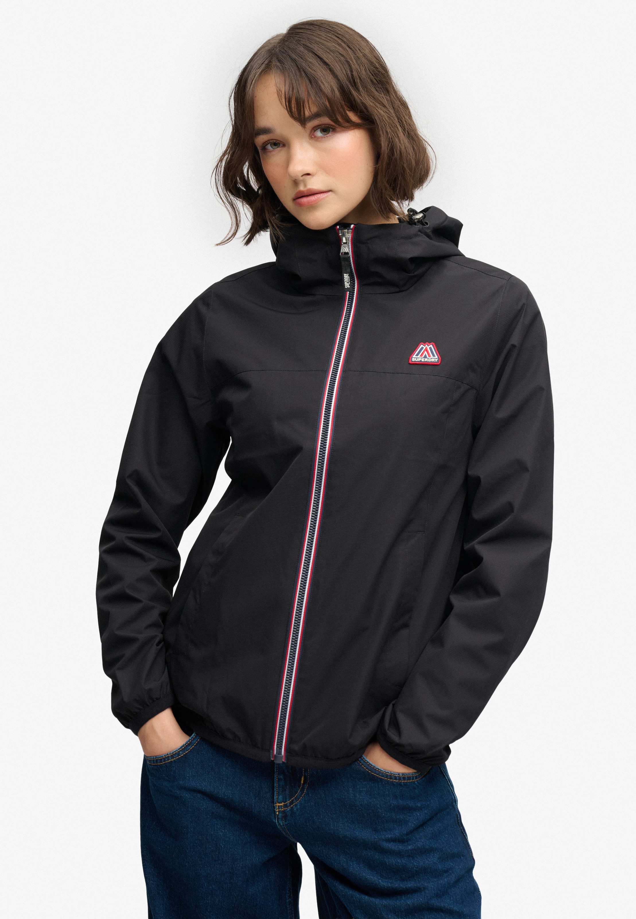 Veste mi-saison Superdry & Co en noir : devant