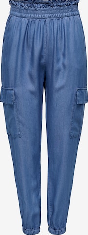 ONLYTapered Cargo hlače 'ONLCHARIS' - plava boja: prednji dio
