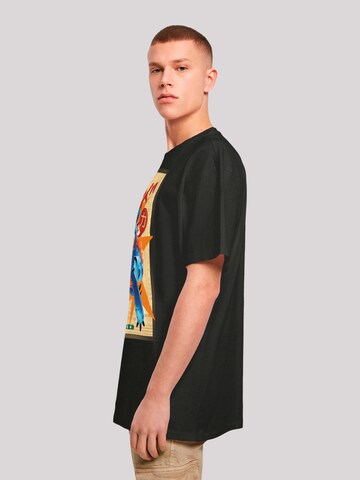 F4NT4STIC Shirt 'Big Hero 6 Fred Newspaper' in Zwart