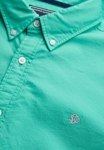 Superdry Slim fit Overhemd in Groen