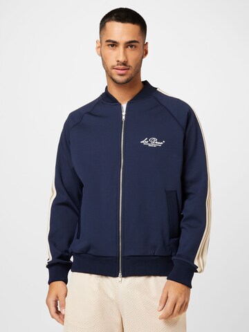 Les Deux Between-Season Jacket 'Sterling' in Blue: front