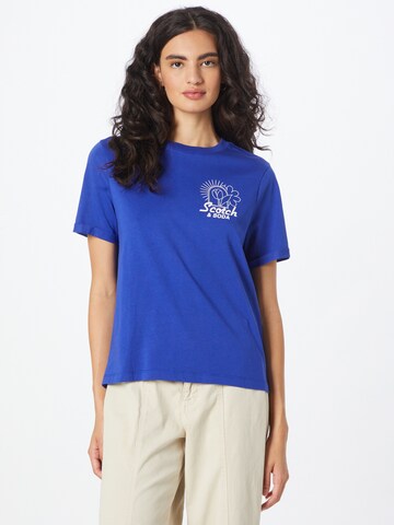 T-shirt SCOTCH & SODA en bleu : devant