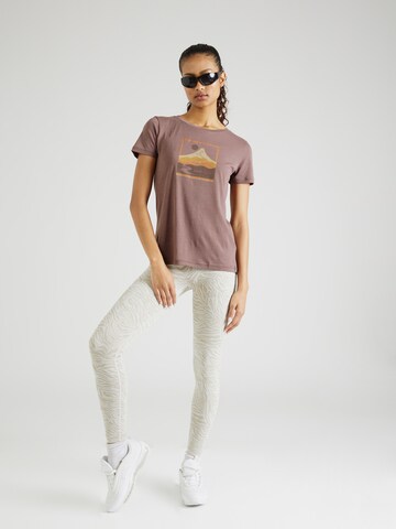 T-shirt fonctionnel 'TRACE HILL' super.natural en marron