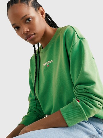 Tommy Jeans - Sweatshirt em verde