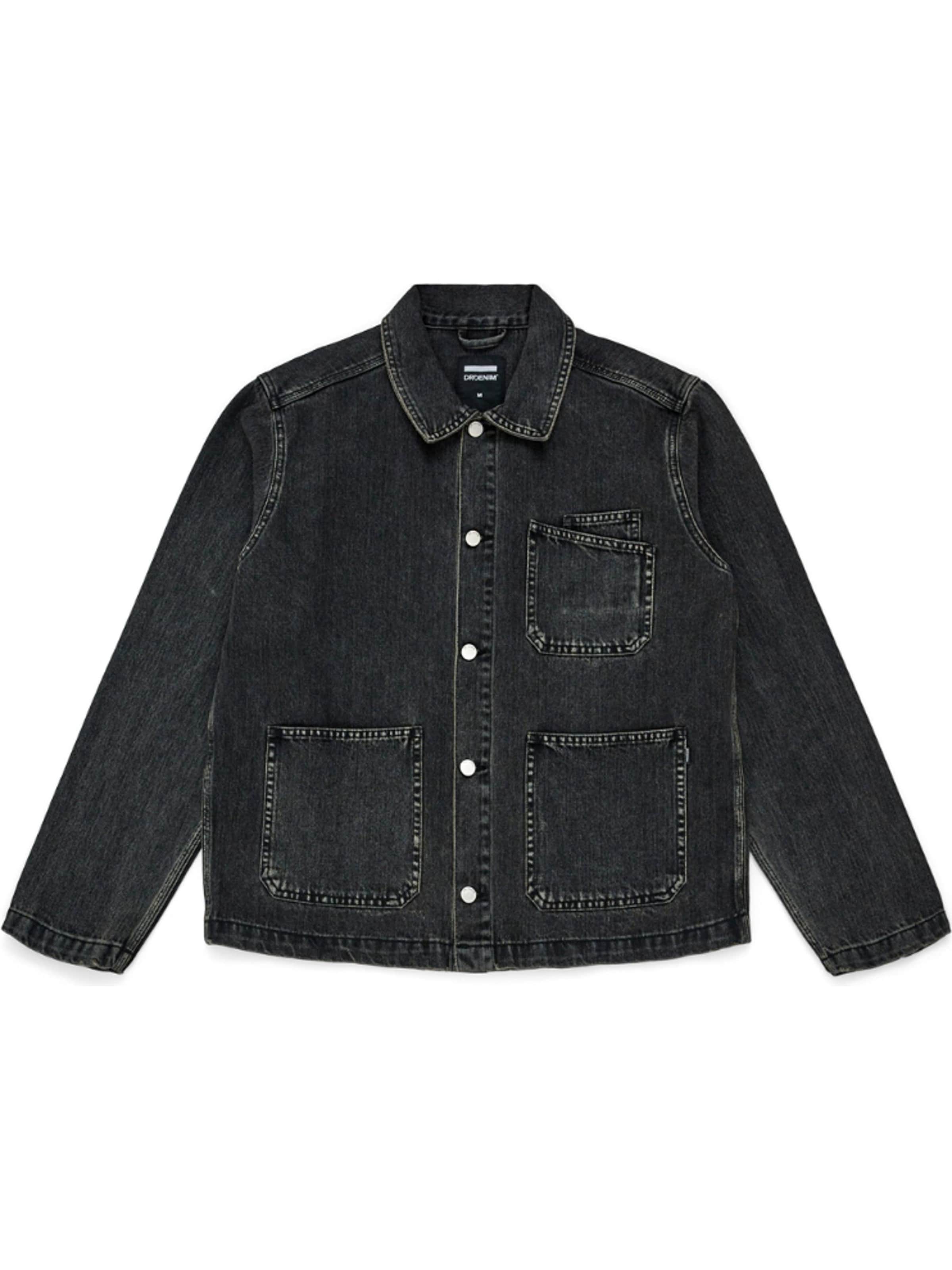 Dr. Denim Between-season jacket in Black: front