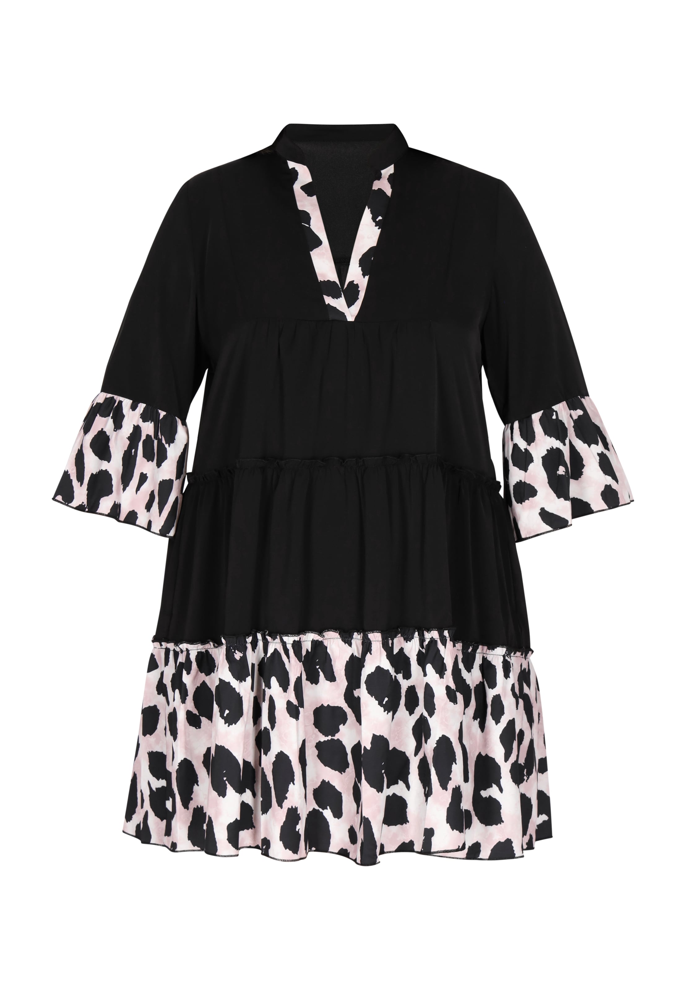 faina Jurk in Zwart: voorkant