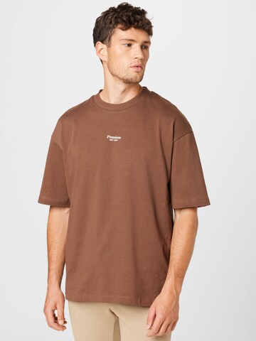 JACK & JONES Shirt 'Blakam' in Brown: front