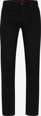 HUGO Slim fit Jeans '708' in Black: front