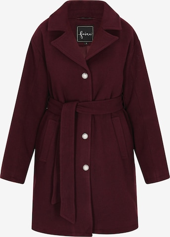 Manteau mi-saison faina en rouge : devant