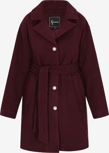Demisezoninis paltas iš faina, spalva – burgundiško vyno spalva, Prekių apžvalga