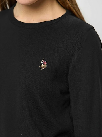 U.S. POLO ASSN. Sweter ' UWMie ' w kolorze czarny: przód