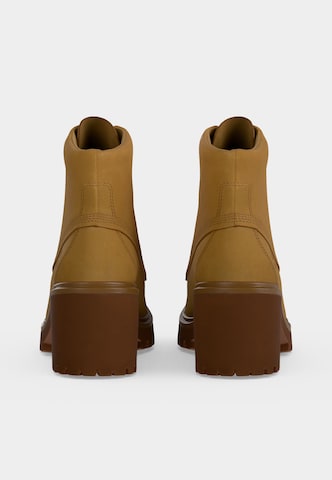 TIMBERLAND Šněrovací kozačky – béžová