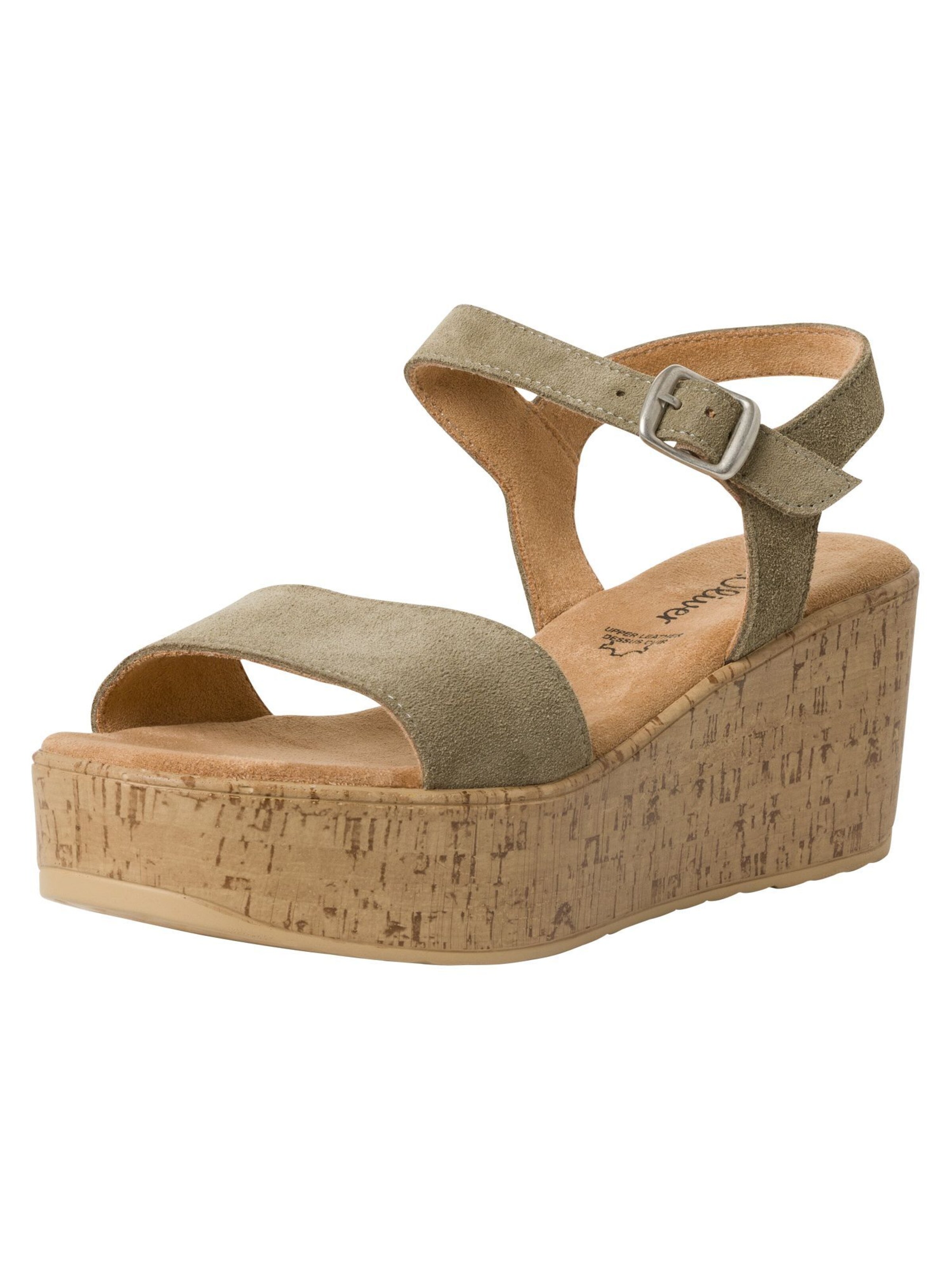 s.Oliver Sandaal in Groen: voorkant