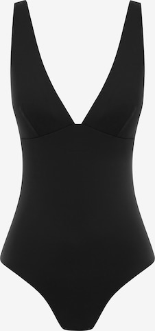 SEA LEVEL Badpak 'Essentials Longline' in Zwart: voorkant