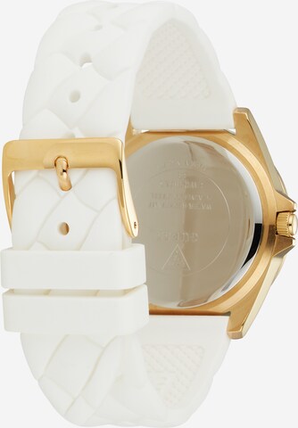 GUESS - Reloj analógico en blanco: frente