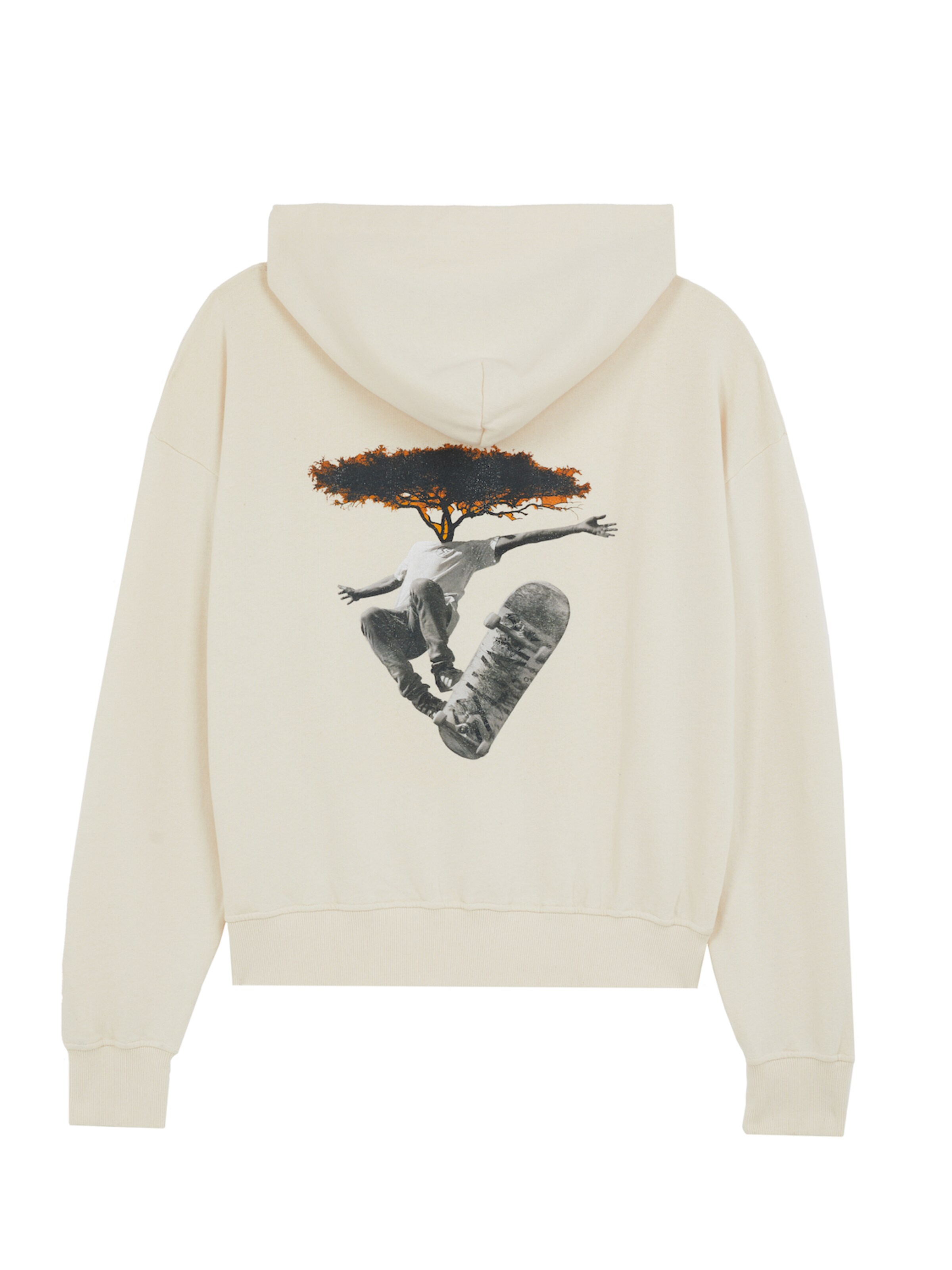 The Rad Black Kids - Sudadera 'Xasuke Hoodie (Em_Mart Collab)' en blanco