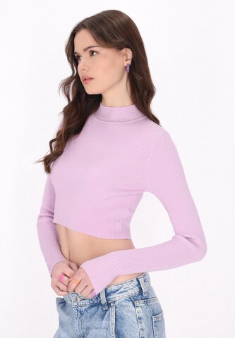 MYMO Sweater 'Comfy' in Purple: front