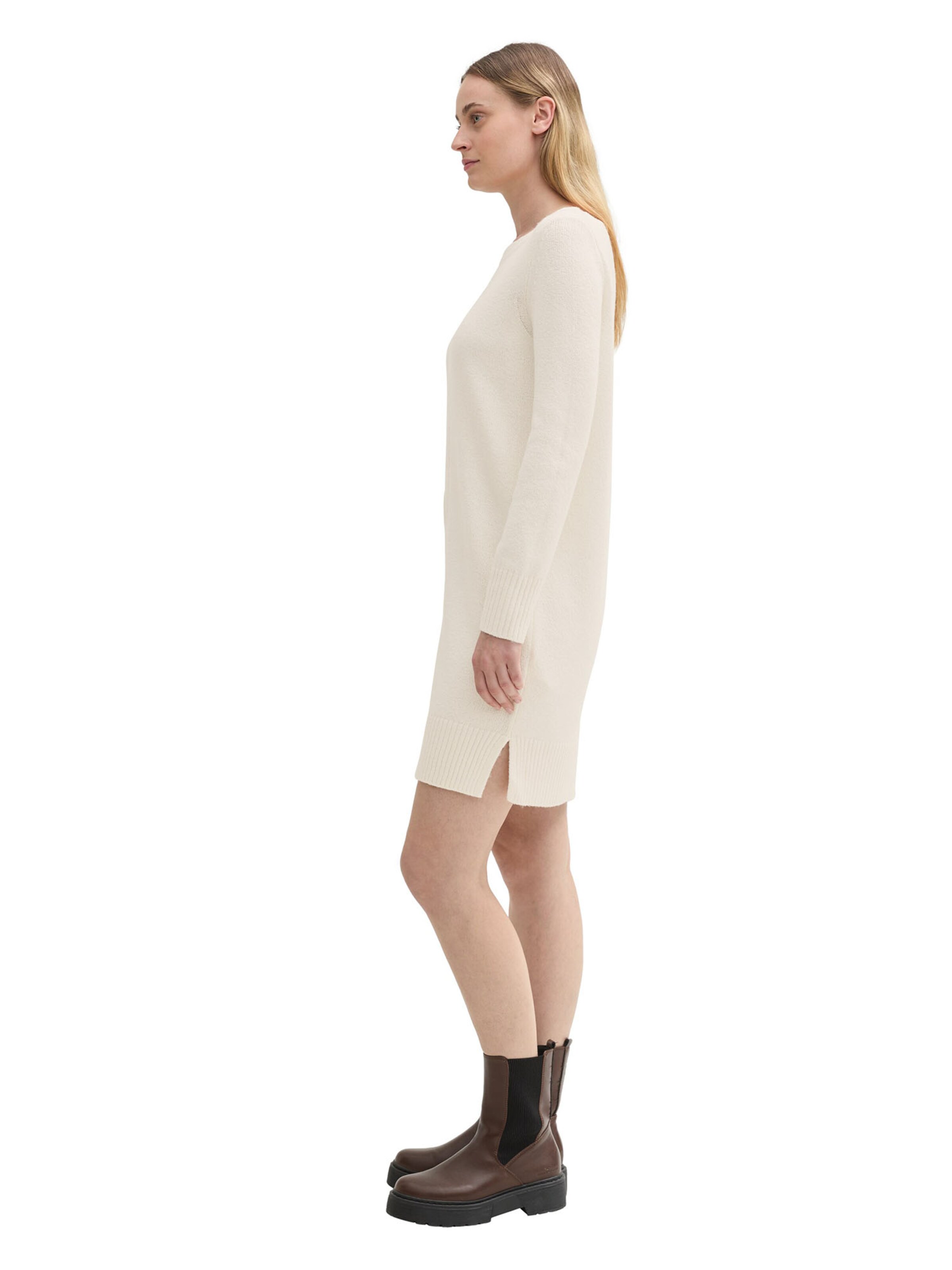 TOM TAILOR Knit dress in White