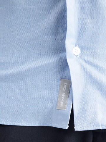 Michael Kors Slim fit Overhemd 'CLASSIC' in Blauw