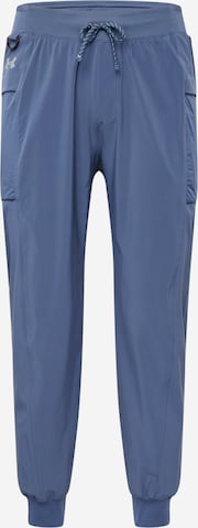 UNDER ARMOUR Tapered Sportbroek 'Run Trail' in Blauw: voorkant