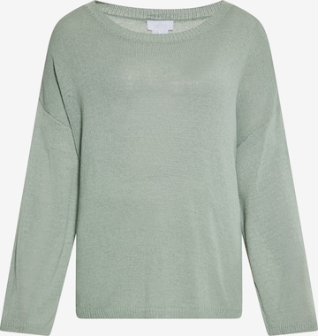 Pull-over usha WHITE LABEL en vert : devant