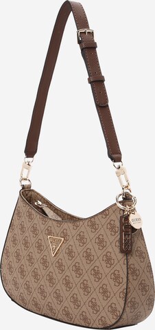 GUESS Shoulder Bag 'Noelle' in Brown: front