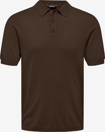 Only & Sons Sweater 'ONSWyler' in Brown: front